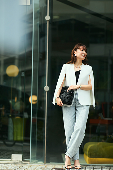 女子会コーデの石毛さん
