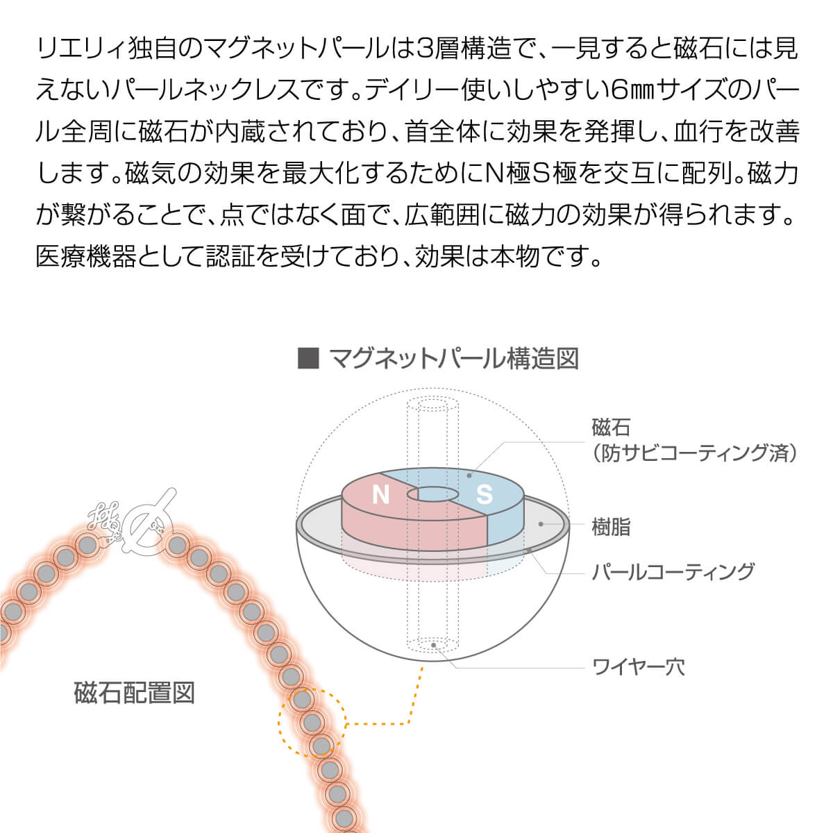 Lierrey パールネックレス