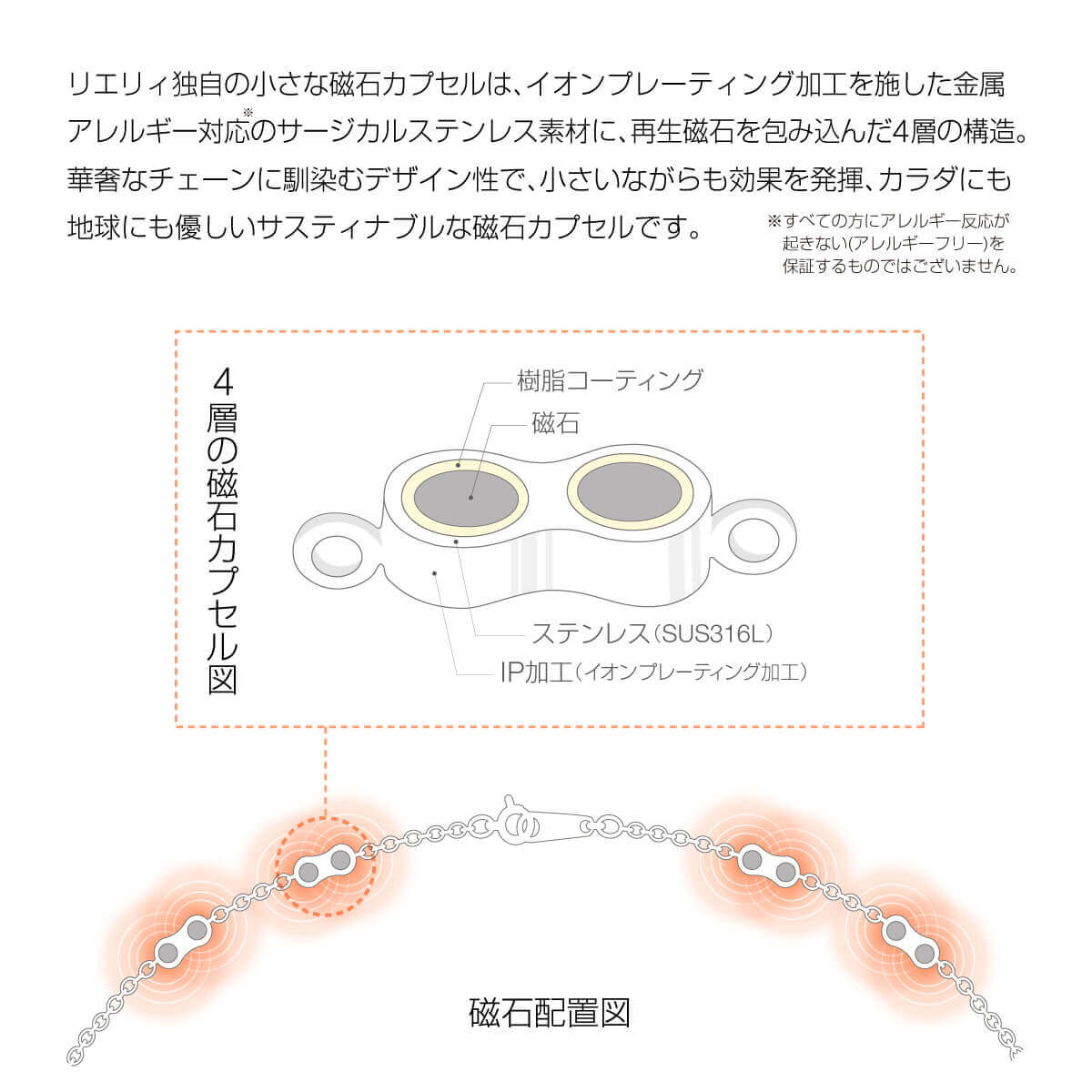 Lierrey クロスネックレス